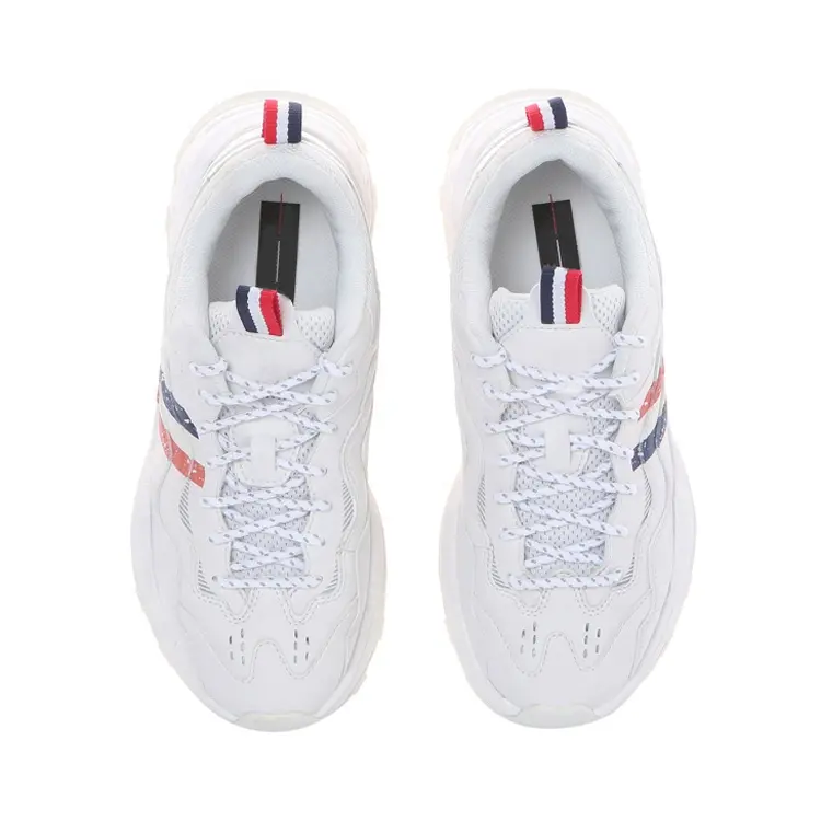 China Fashion Style Lace-up White Anti Slip Platform Sneaker Unisex Outdoor Casual Shoes